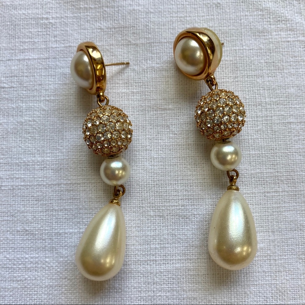 Swarovski Nordstrom Drop Pearl Earrings